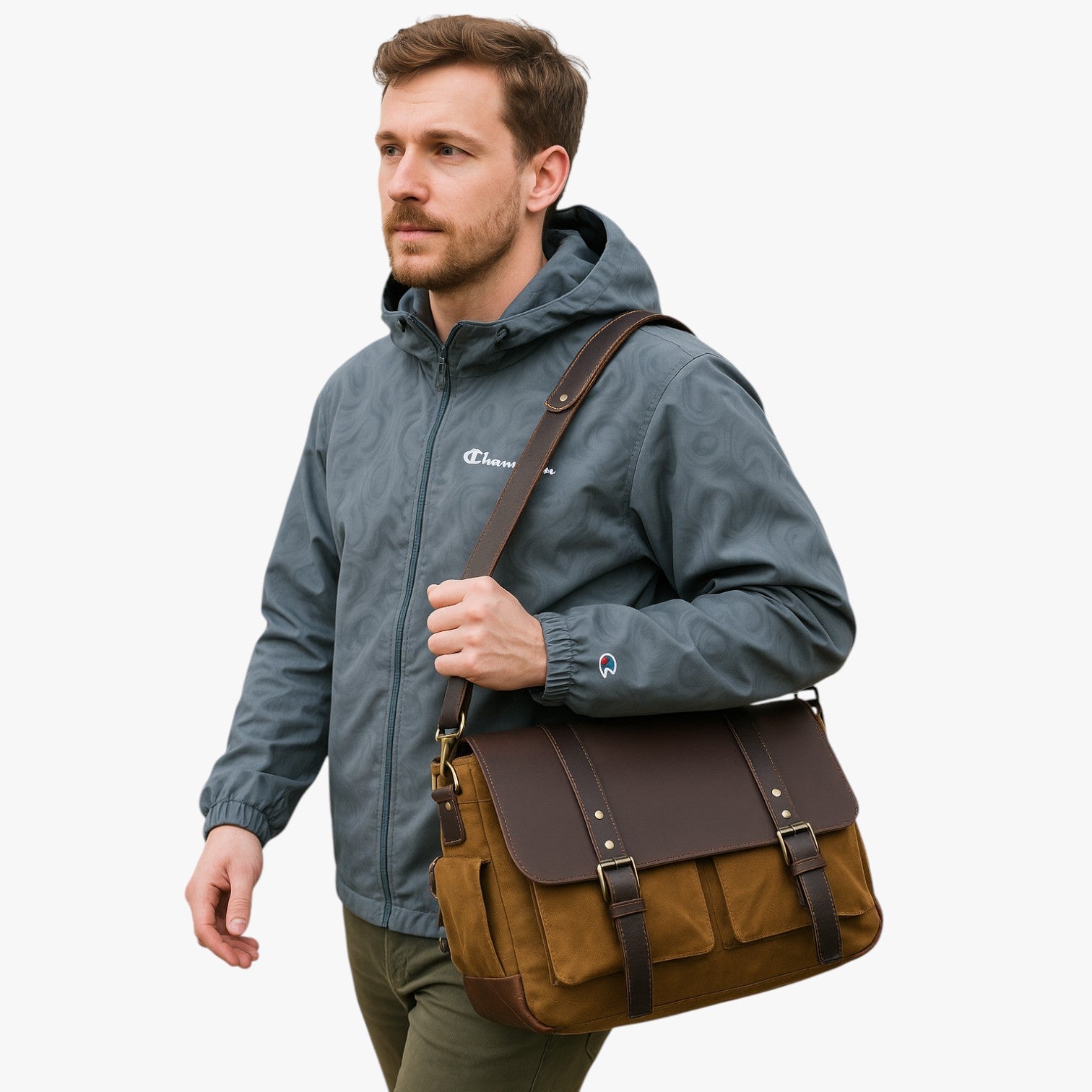 Israel | Borsa Messenger i læder vintage - - bags - {{ product_tags }