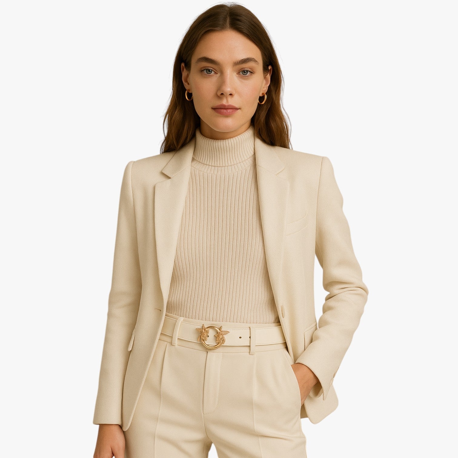 Sabrina | Elegant bæltese af læder med designer-spænde - - women's fashion - {{ product_tags }