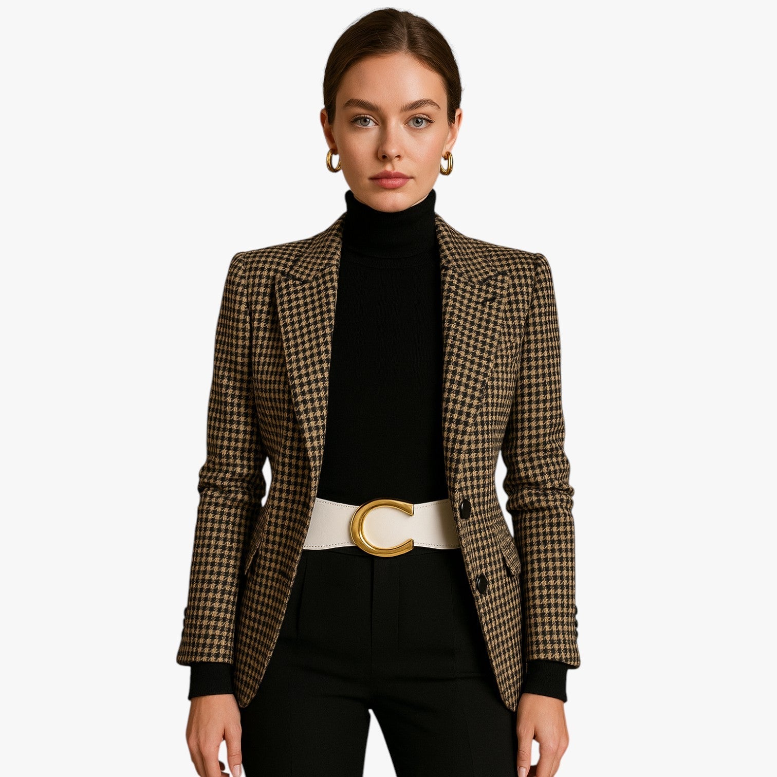 Elise | Lang elastisk talje med gylden spænde - - women's fashion - {{ product_tags }