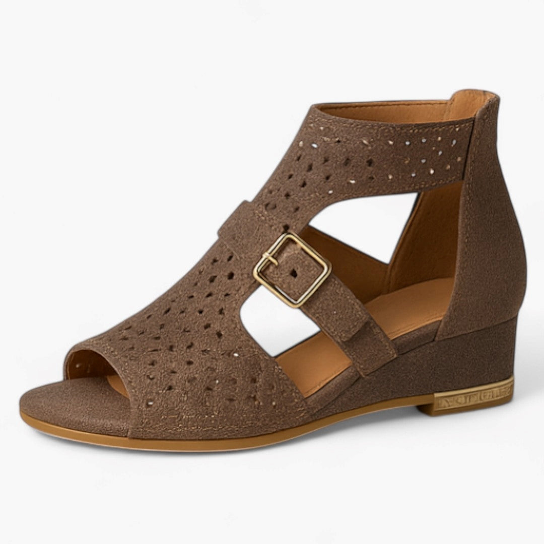 Lara | Luksus vævede sandaler med lav hæl - - women's fashion - {{ product_tags }
