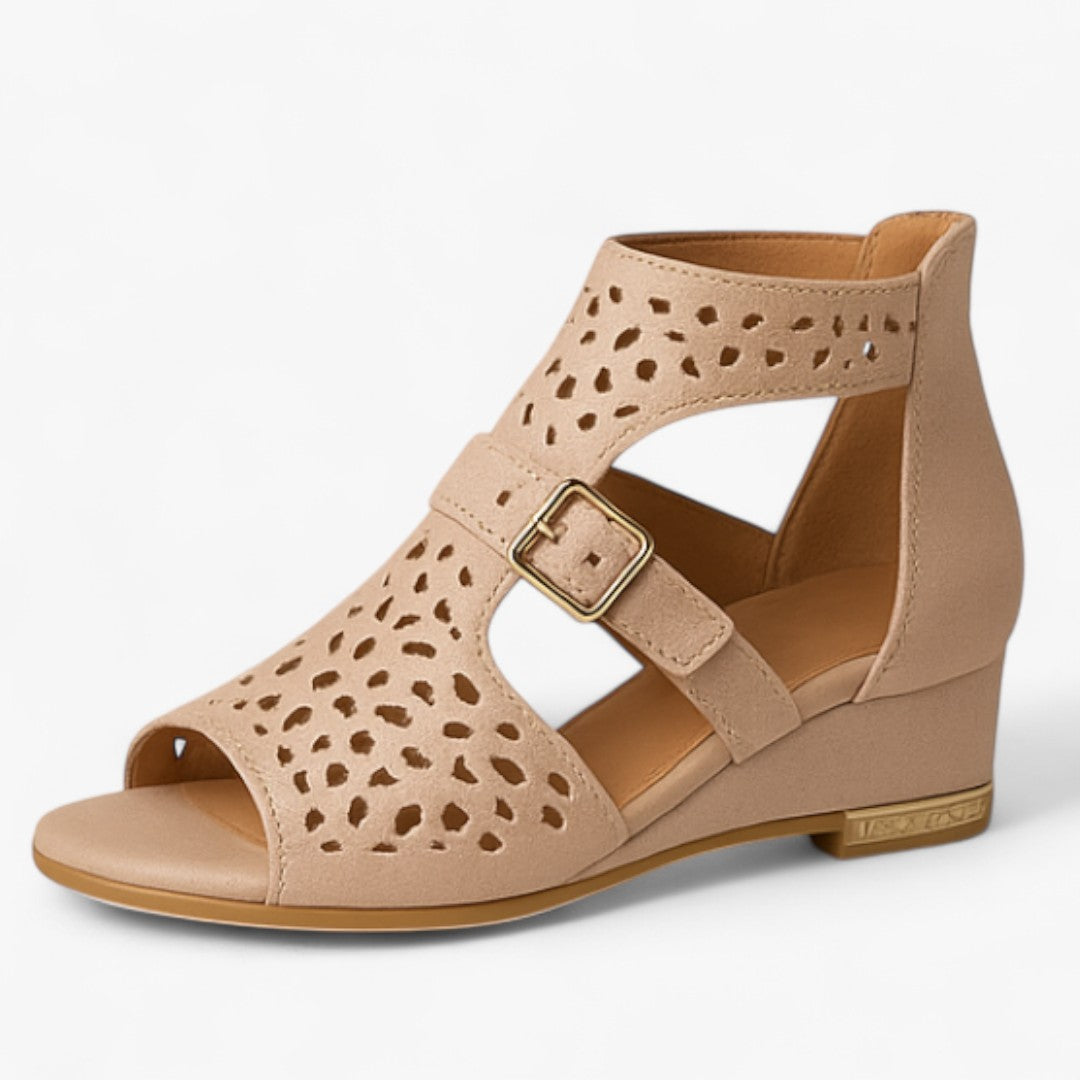 Lara | Luksus vævede sandaler med lav hæl - - women's fashion - {{ product_tags }
