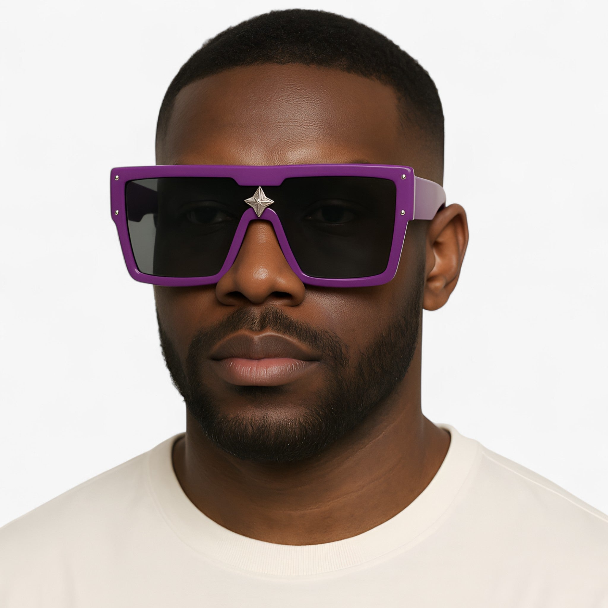 Ivan | Oversized firkantet solbrille med vintage design - - men's fashion - {{ product_tags }