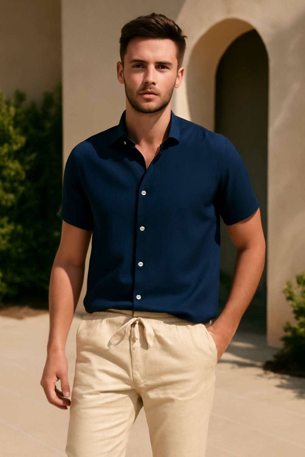Maxim | Linnedragt med afslappet snit og komfortabel elegance - - men's fashion - {{ product_tags }