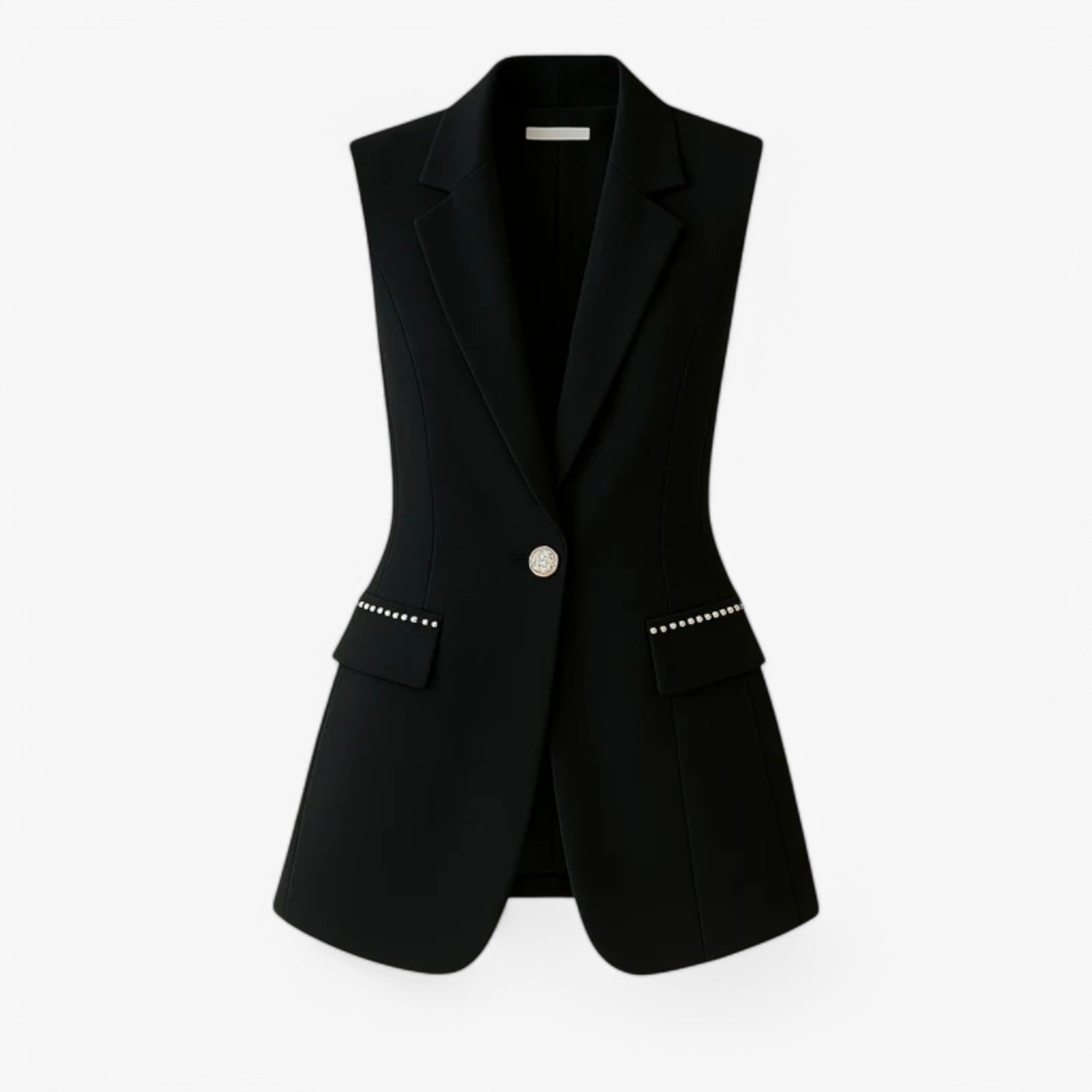 Glenda | Ærmeløs vest - Let og alsidig - Sort - women's fashion - {{ product_tags }