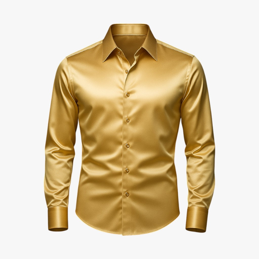 Gaël | Casual Chic Skjorte - Moderne Look, Førsteklasses Følelse - Gul - men's fashion - {{ product_tags }