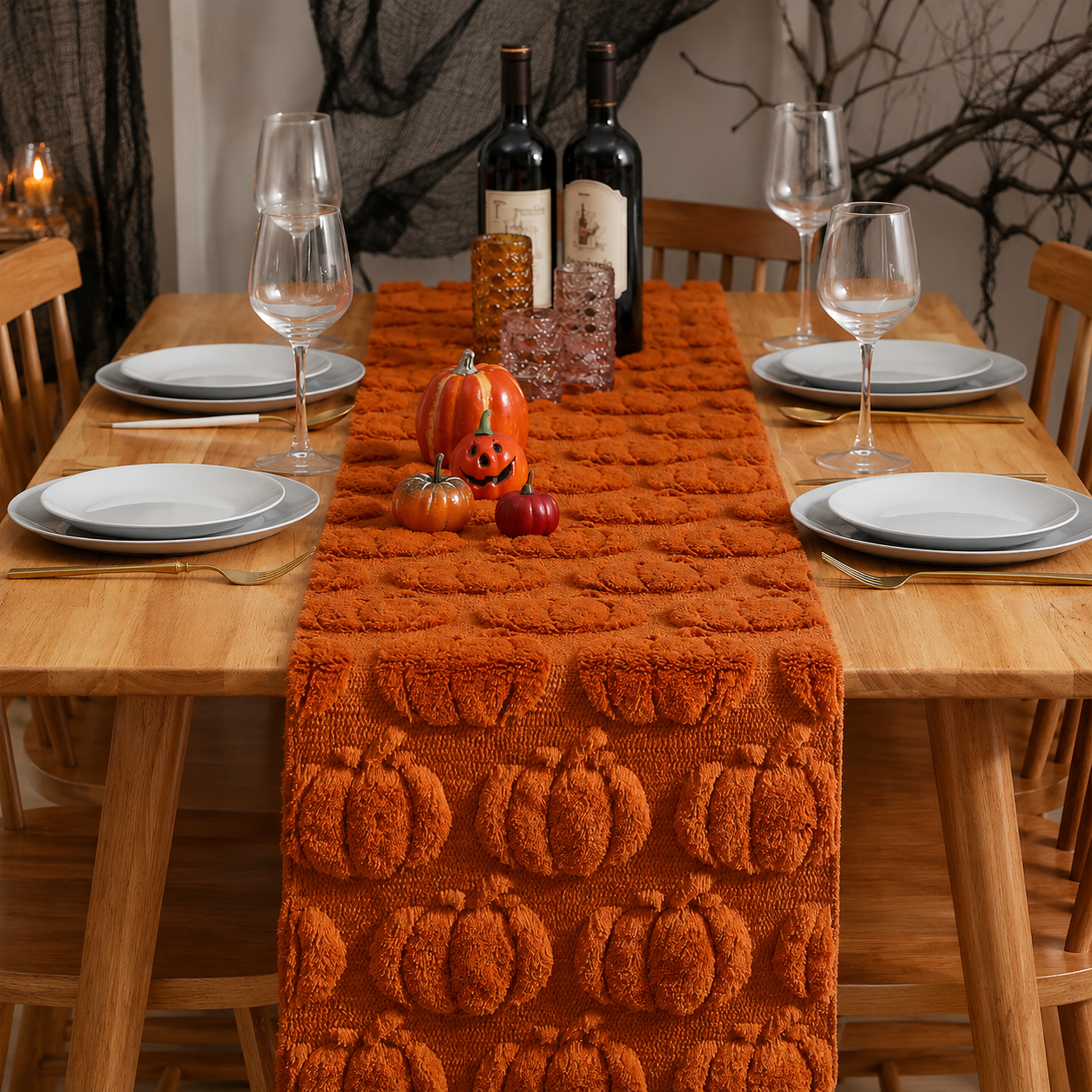 Bordløber med relief-effekt til uhyggelig Halloween - - Gifts – Seasonal – Halloween - {{ product_tags }