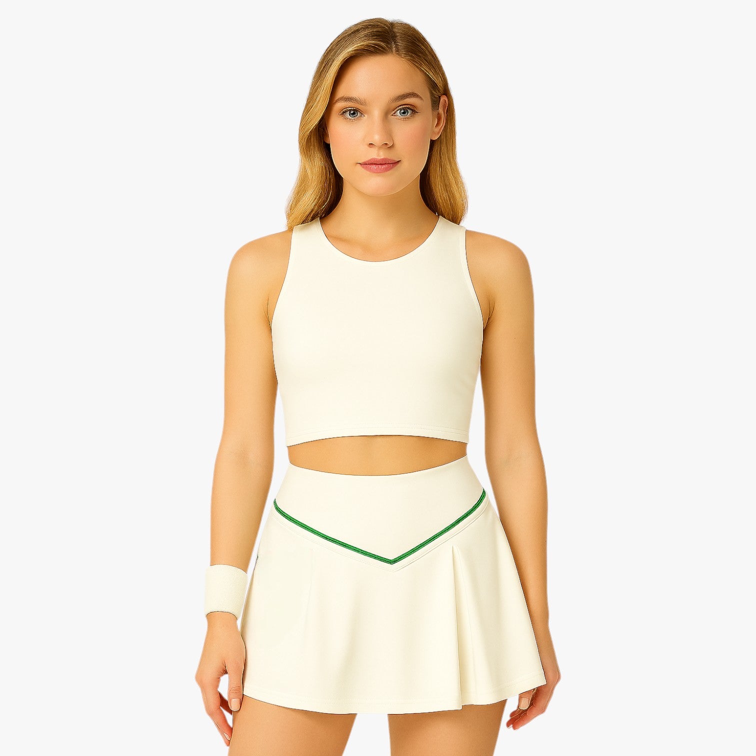 Tilde | Hurtigtørrende plisseret tennisnederdel med høj talje - - Tilde | Hurtigtørrende plisseret tennisnederdel med høj talje - €25 - {{ product_tags }