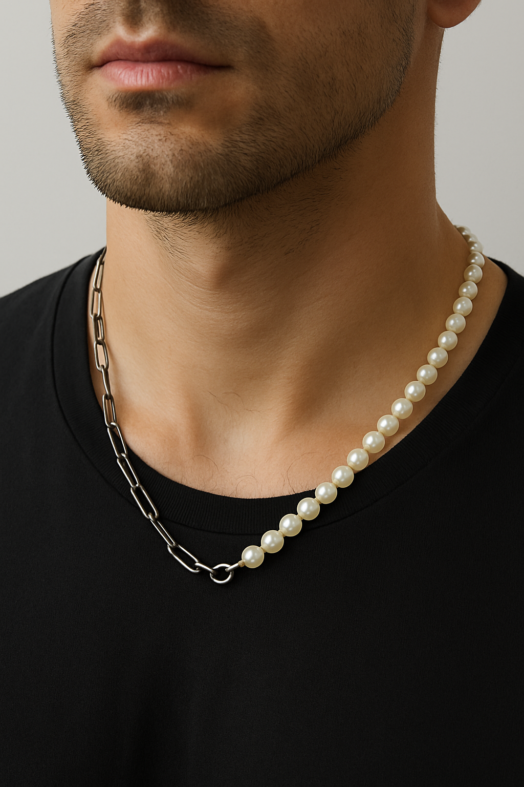 Louis | Hybrid-perlenkæde med kæde - - Louis | Hybrid-perlenkæde med kæde - €25 - {{ product_tags }