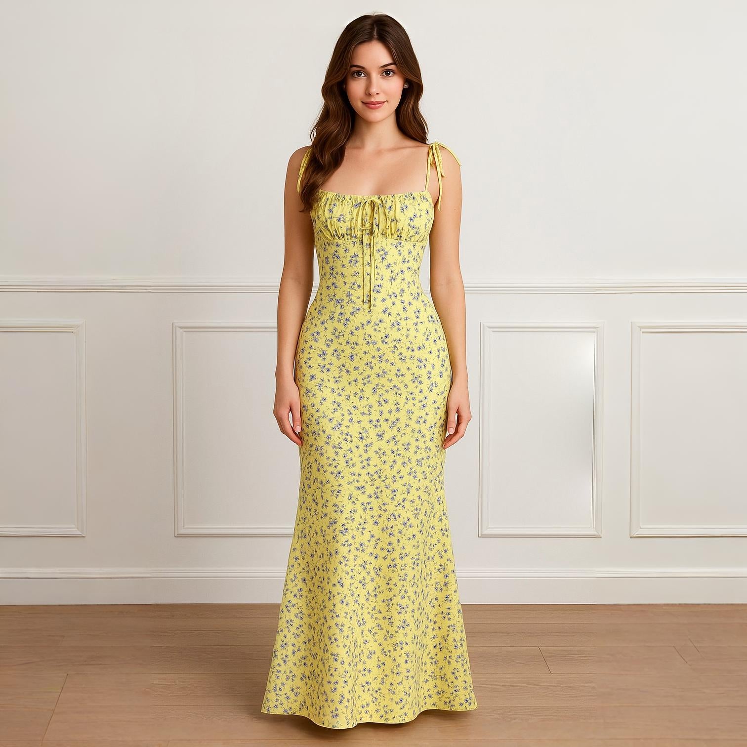 Siena | Elegant blomstret strandkjole i bodycon-pasform - - Siena | Elegant blomstret strandkjole i bodycon-pasform- €25 - {{ product_tags }