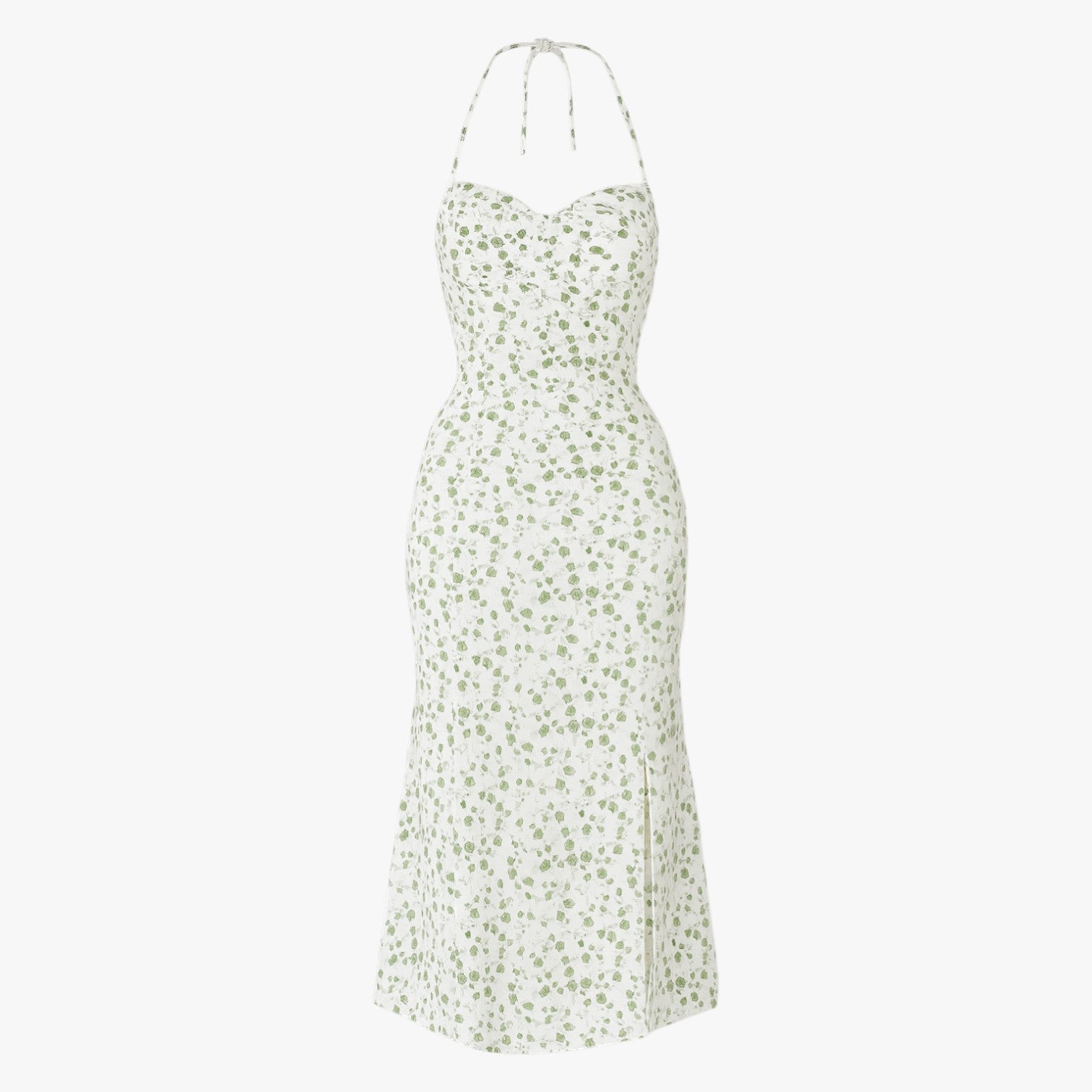 Sofia | Elegant rygfri blondekjole med halterneck - - Sofia | Elegant rygfri blondekjole med halterneck - €25 - {{ product_tags }