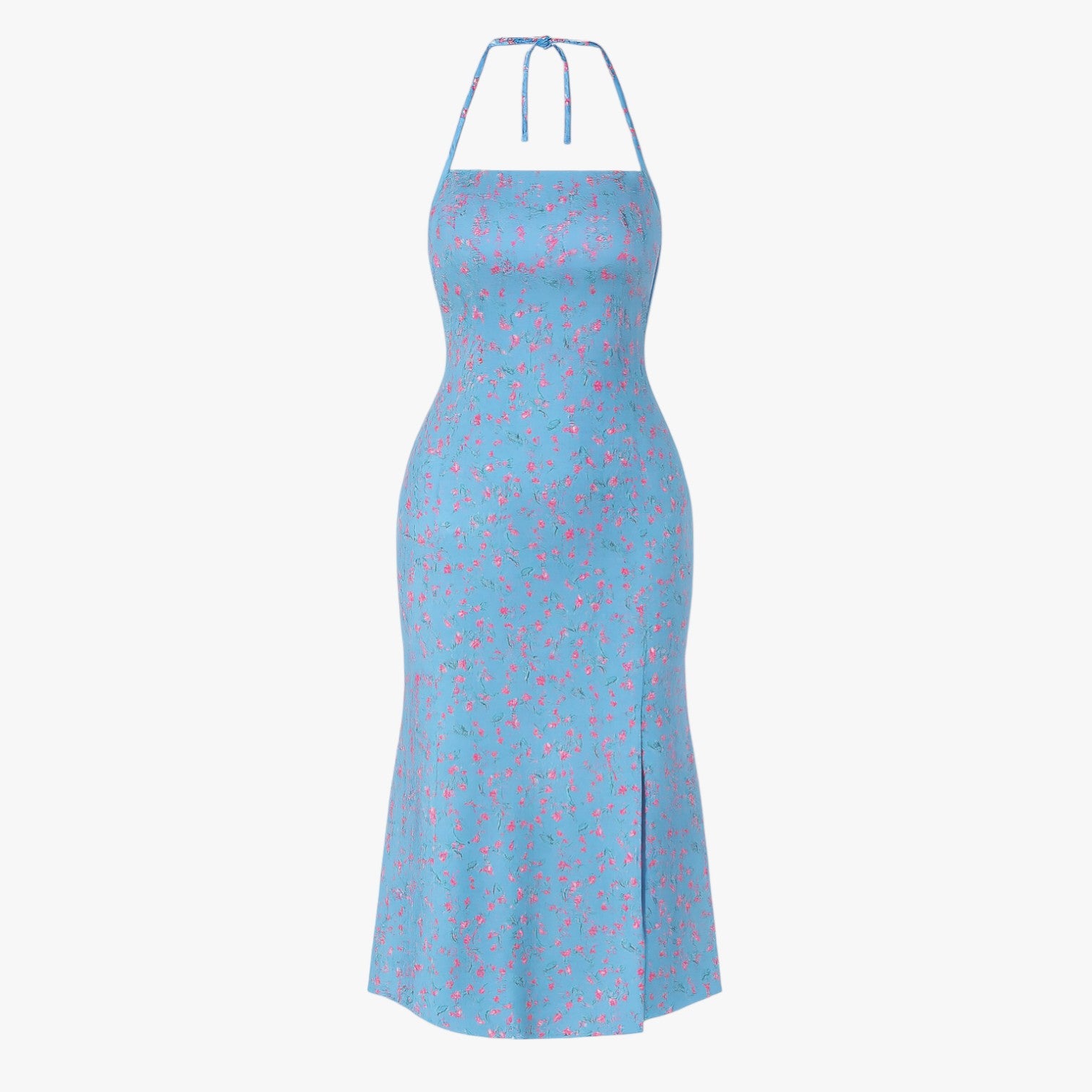 Sofia | Elegant rygfri blondekjole med halterneck - - Sofia | Elegant rygfri blondekjole med halterneck - €25 - {{ product_tags }