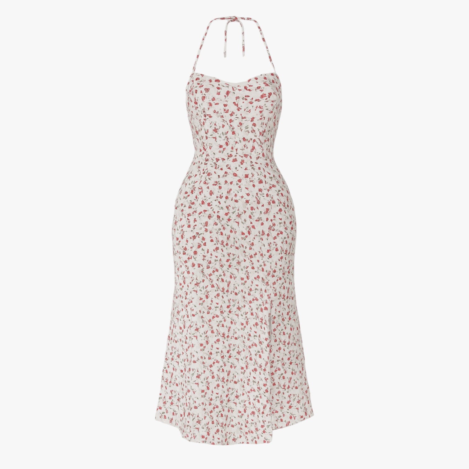 Sofia | Elegant rygfri blondekjole med halterneck - - Sofia | Elegant rygfri blondekjole med halterneck - €25 - {{ product_tags }