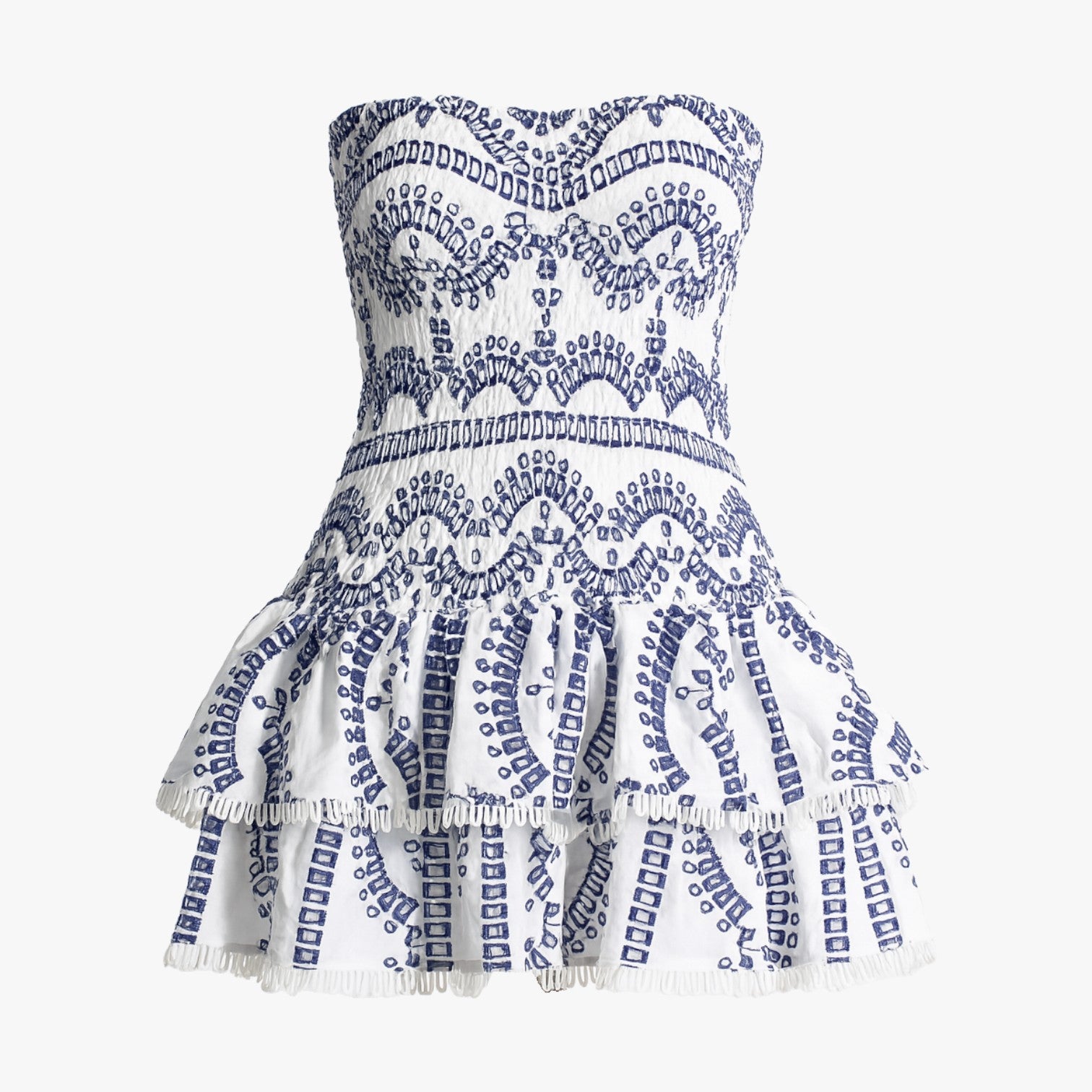 Elena | Stropløs slankekjole med udskæringer - BLUE - Elena | Stropløs slankekjole med udskæringer- €25 - {{ product_tags }
