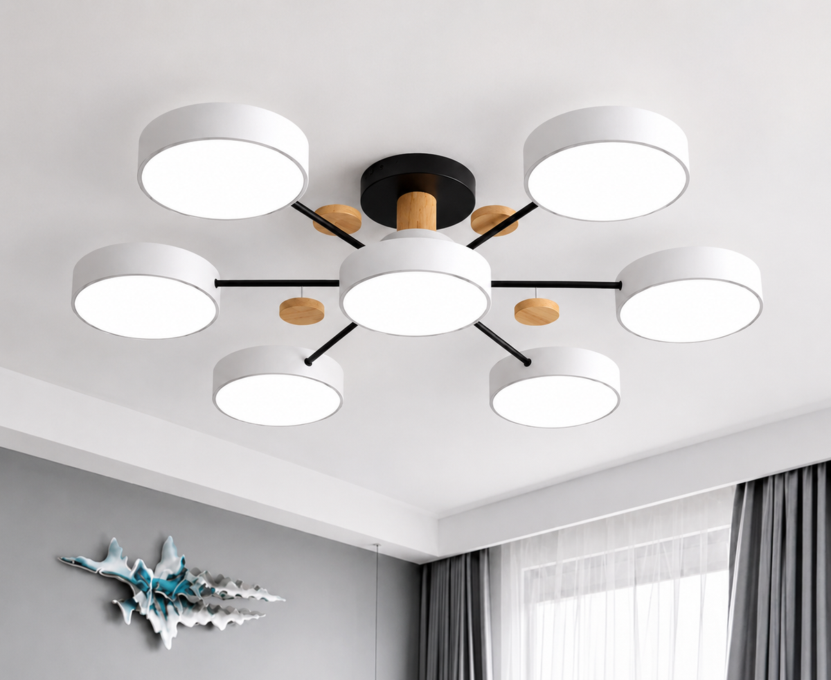 LED Loftslampe - Multi-Hoved Indbygget