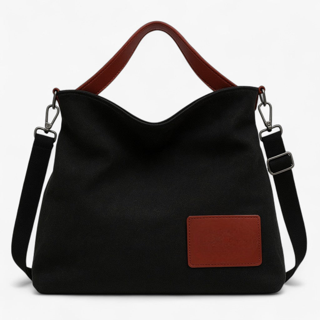 AdeleBag | Storertaske i labor - Enkel design, daglig alsidighed - Sort - bags - {{ product_tags }