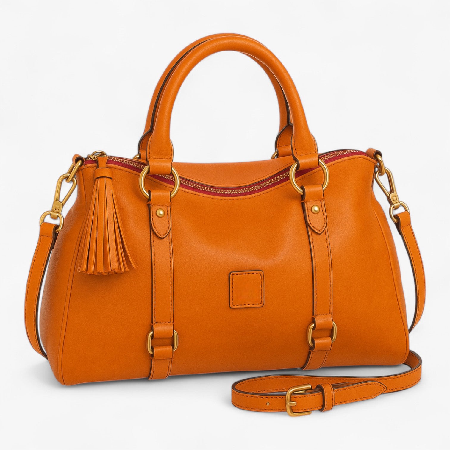 Dametaske i blødt læder - Abrikos - bags - {{ product_tags }