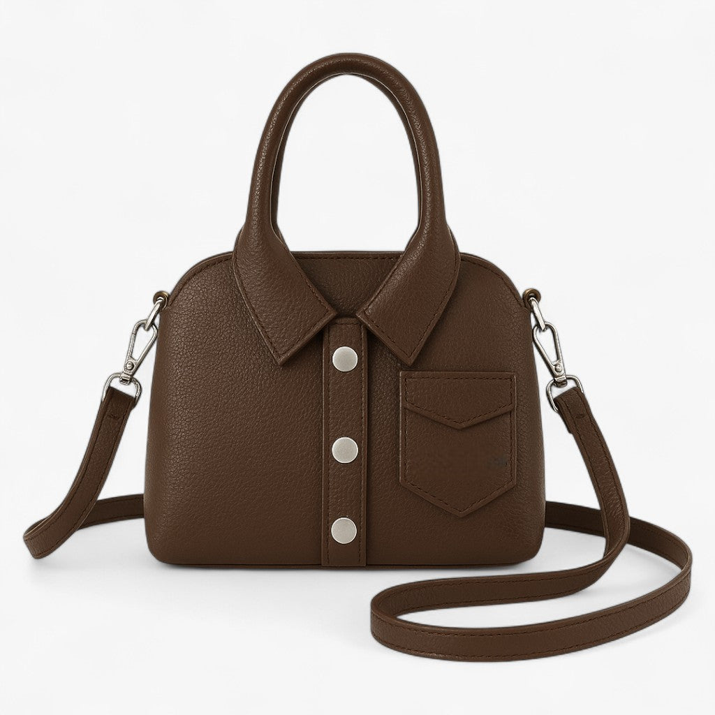 Eleanor | Kompakt PU Crossbody – Stilfuldt design, daglig komfort - Kaffe - bags - {{ product_tags }