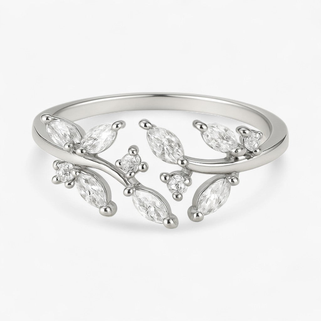 18K krystalring - Sølv - other - {{ product_tags }