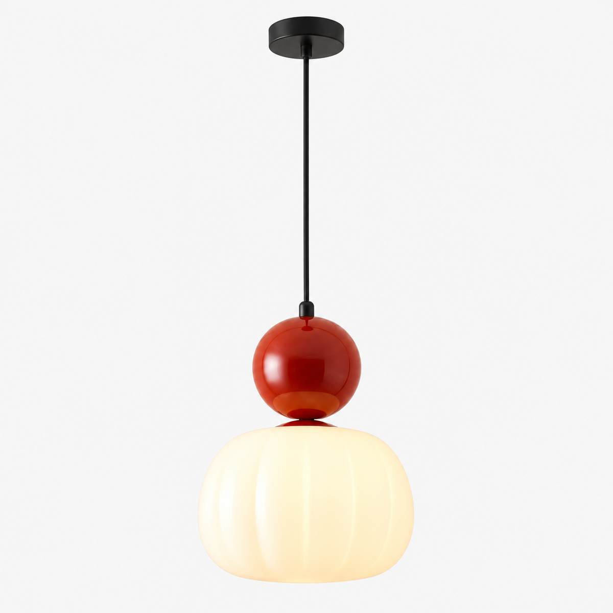 Art Deco Pendellampe - Jern & Akryl, 1 eller 3 Lys