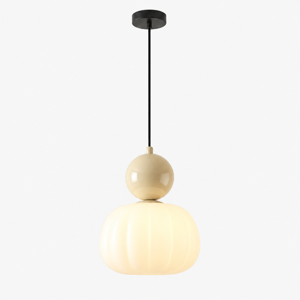 Art Deco Pendellampe - Jern & Akryl, 1 eller 3 Lys