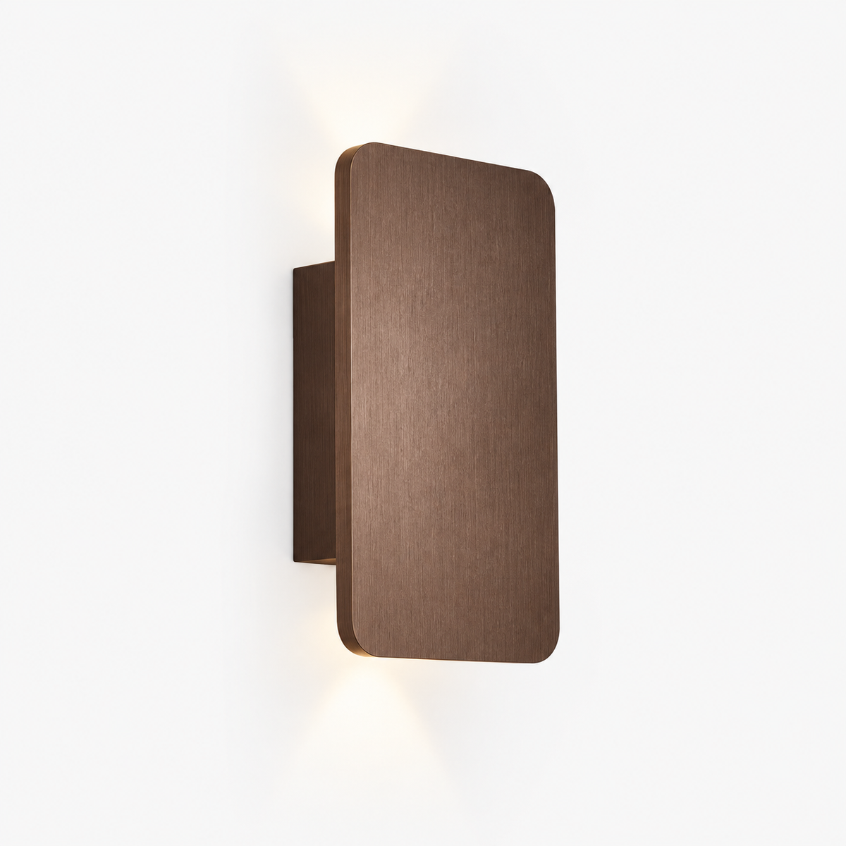 Indendørs rektangulær LED væglampe - Moderne metaldesign