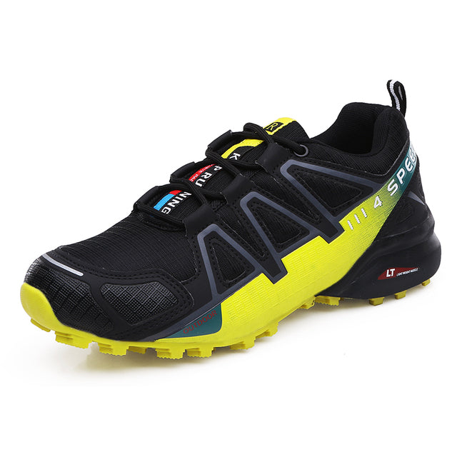 Kurt - Komfortabel vandresko til mænd - Sort-gul - shoes - {{ product_tags }