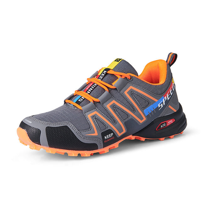 Kurt - Komfortabel vandresko til mænd - Orange-grå - shoes - {{ product_tags }