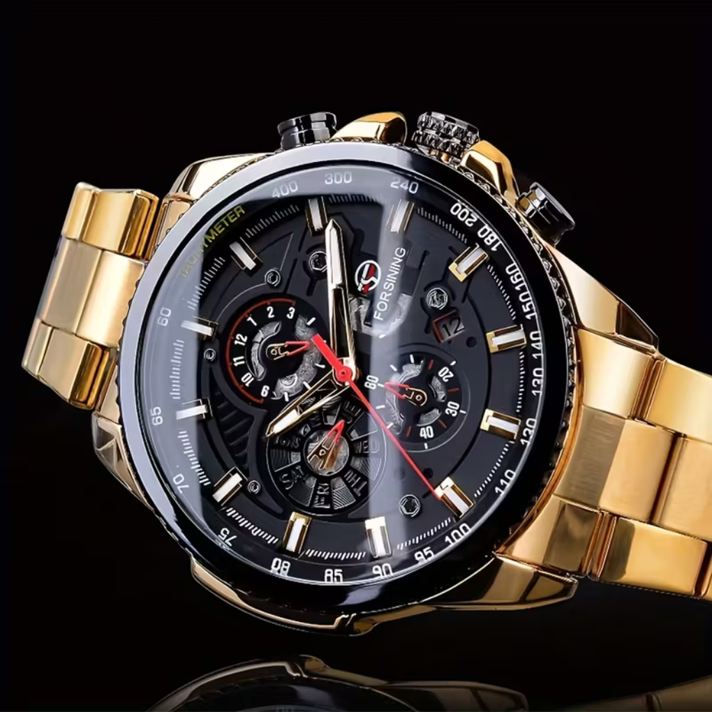 Herre Automatisk Mekanisk Ur - Guld - Watch - {{ product_tags }