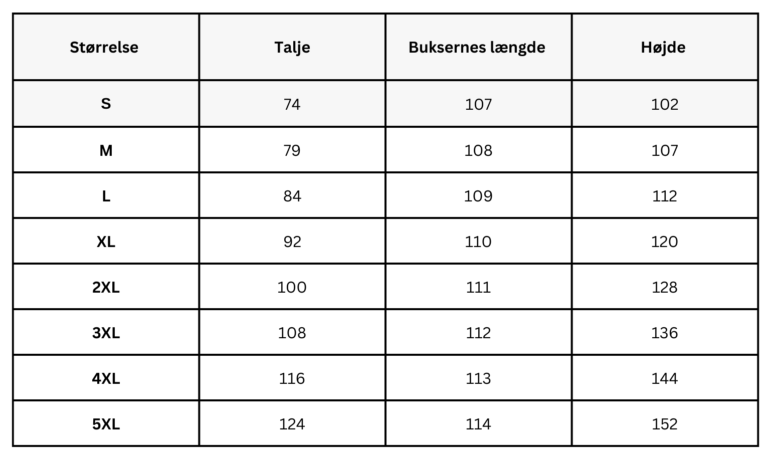 Size Guide