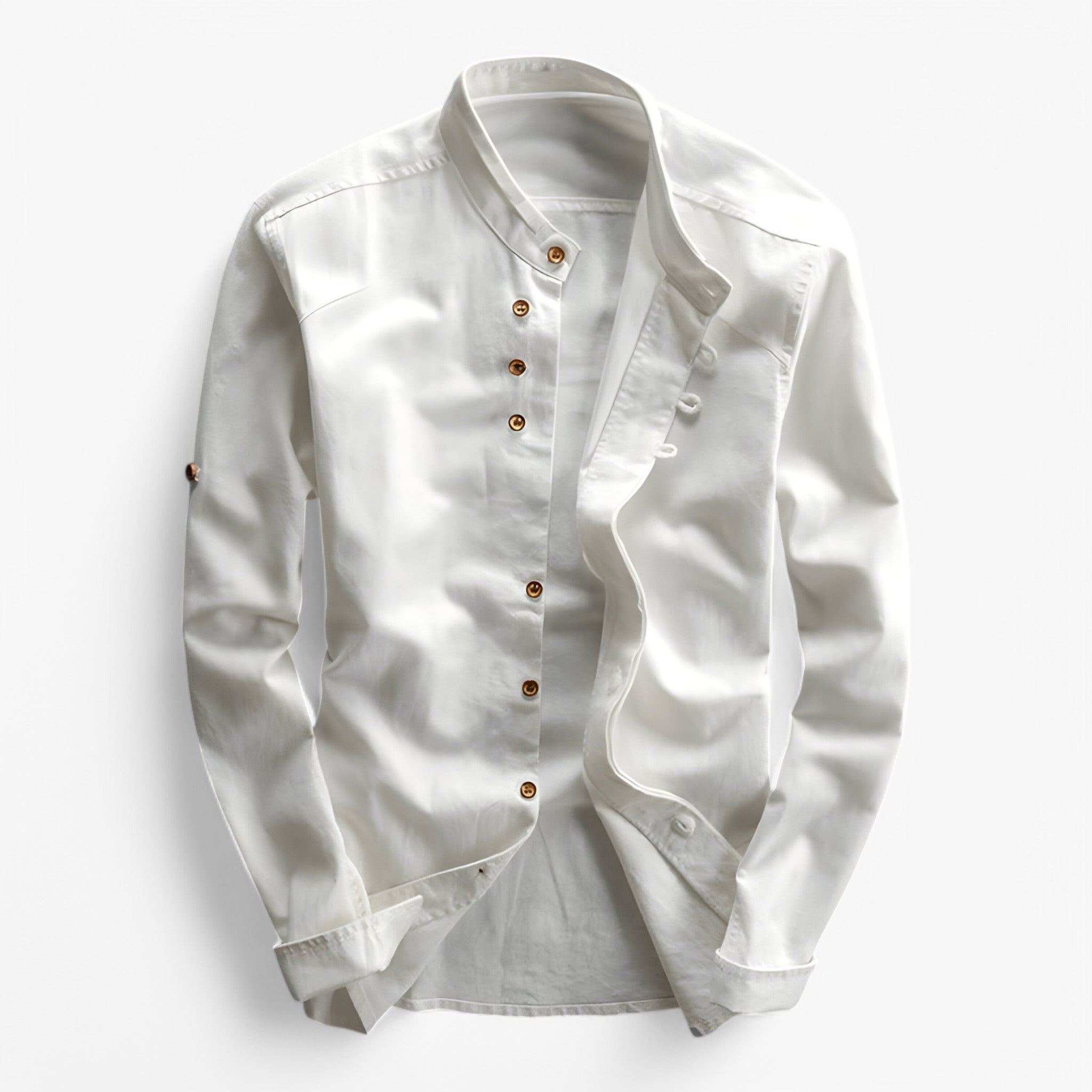 Karl - Skjorte i Japansk Stil - Hvid - Karl - Skjorte i Japansk Stil - €25 - {{ product_tags }