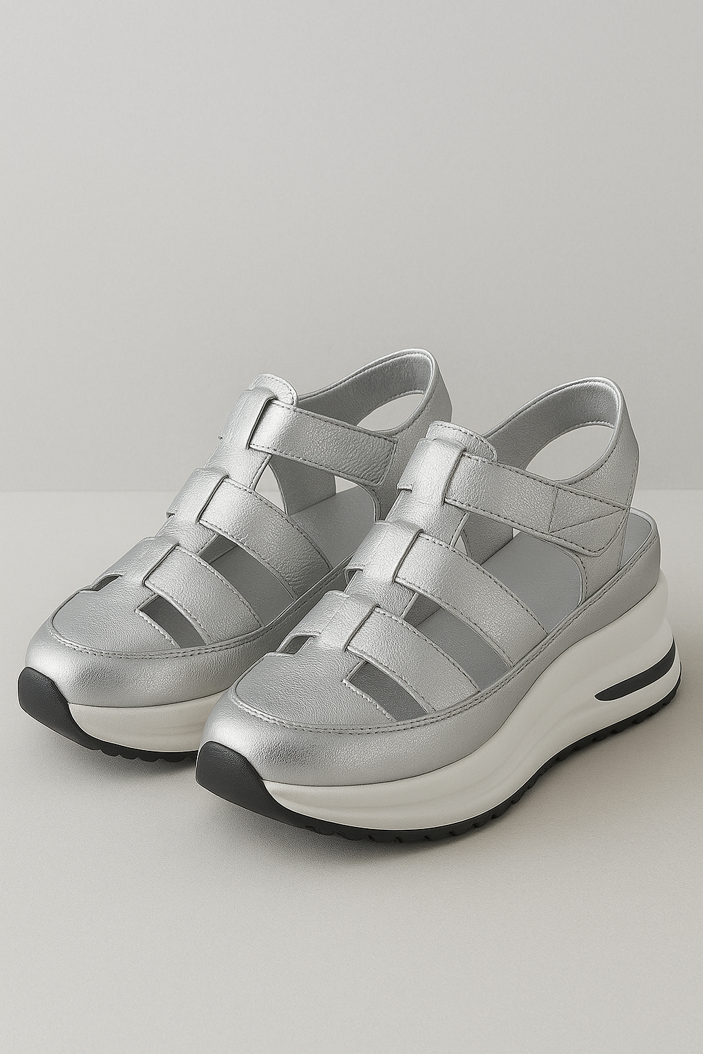 Kimberly | Skridsikre sommersandaler til kvinder - Sølv - Kvinders sandaler - {{ product_tags }