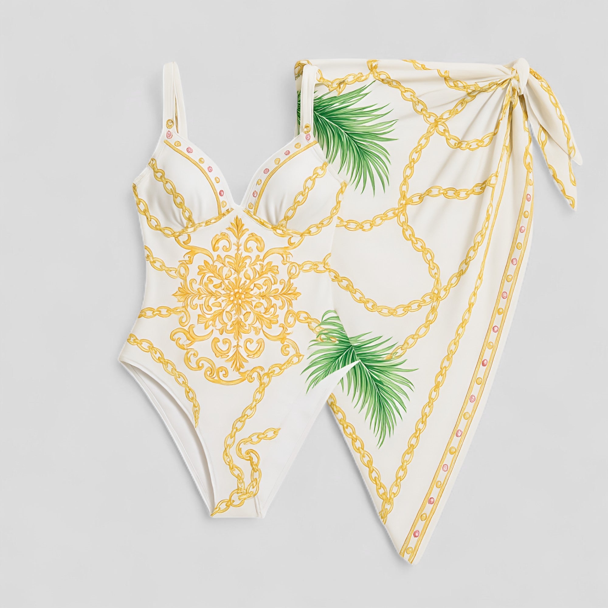 Cara | Dame Elegant Badedragt - Hvid - Badetøj - {{ product_tags }