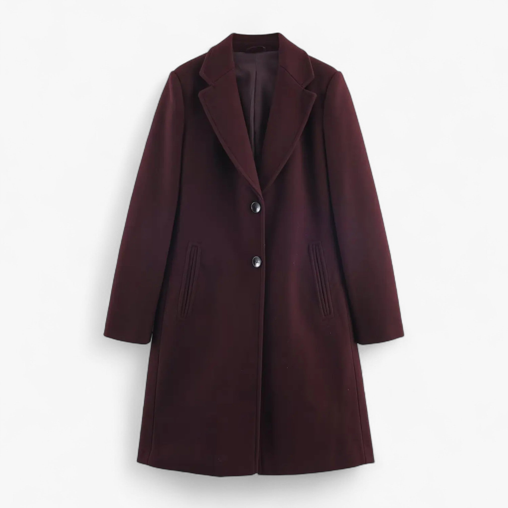 Patricia | Dame Vintage Elegant Jakke med Skulderpuder - Rød - Kvinders Jakker - {{ product_tags }
