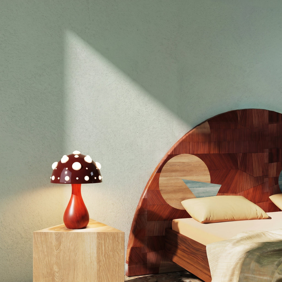 Svamp Bordlampe - Moderne Metal Dæmpbart Design