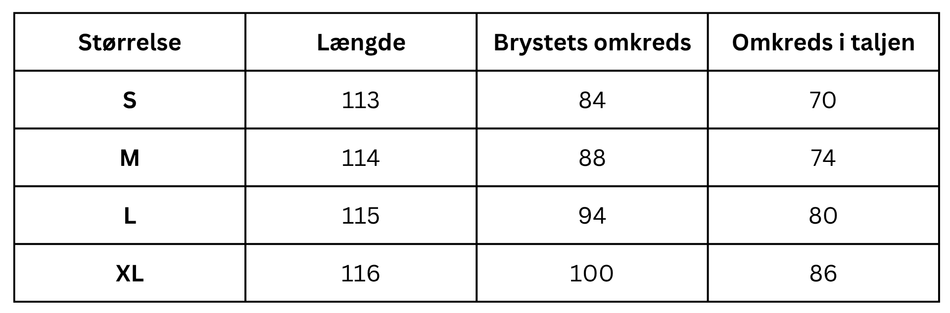 Size Guide