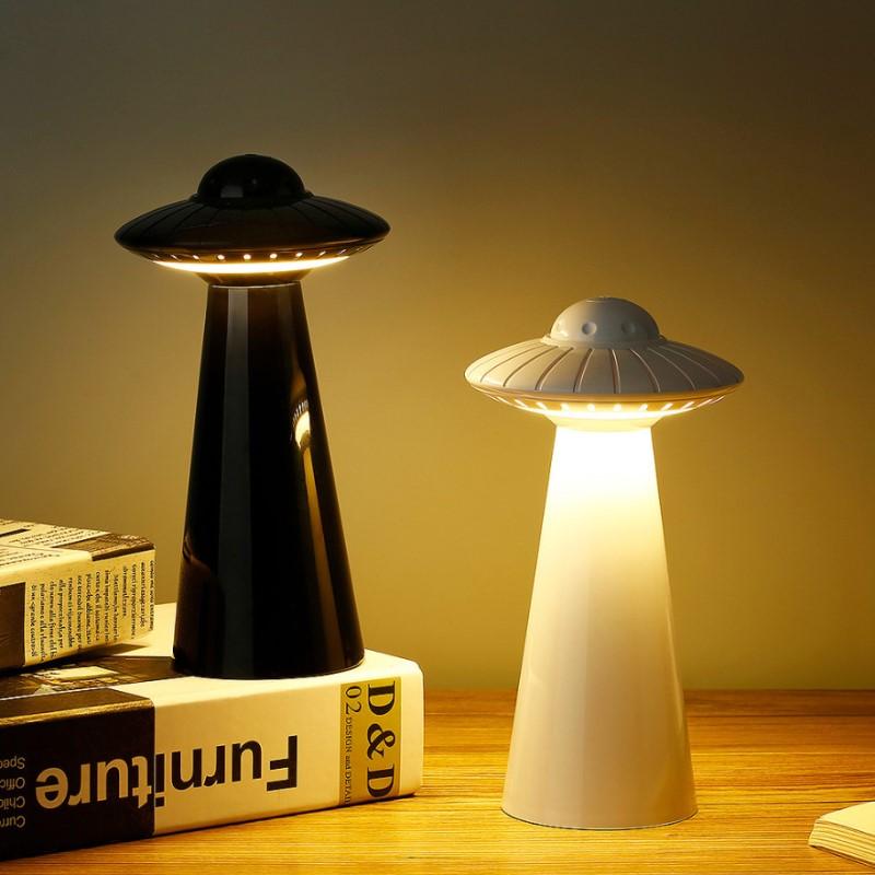UFO Bordlampe – Genopladeligt LED Natlys - - LED Table Lamp - {{ product_tags }