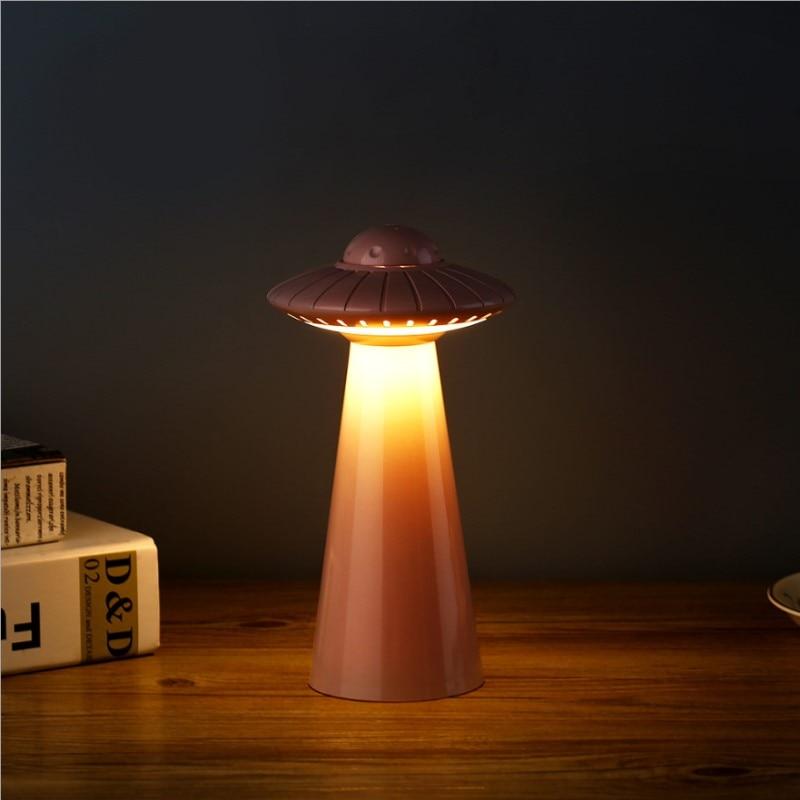 UFO Bordlampe – Genopladeligt LED Natlys - - LED Table Lamp - {{ product_tags }
