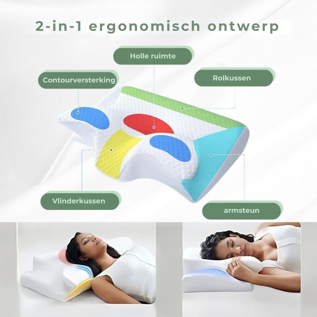 DreamAlign Ortopædisk Konturpude - Nakke- & Skulderstøtte - - Home Decor - {{ product_tags }