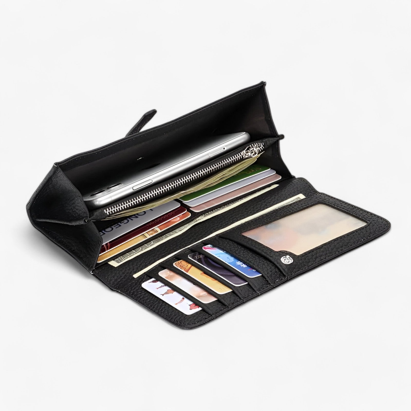 Genie | Elegant læderpung med stor kapacitet til kvinder med slankt design - - bags - {{ product_tags }
