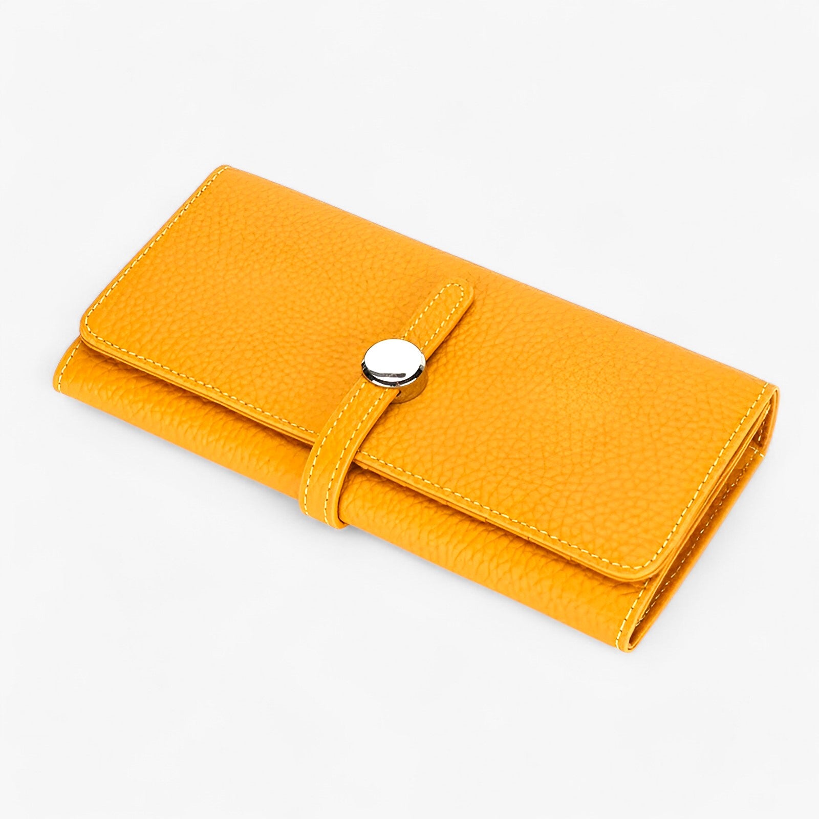 Genie | Elegant læderpung med stor kapacitet til kvinder med slankt design - GUL - bags - {{ product_tags }