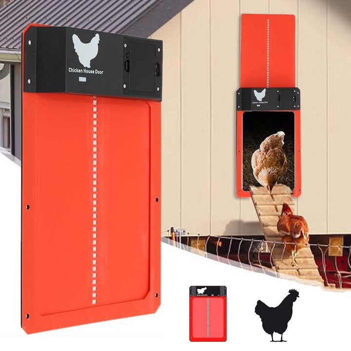 Automatisk Hønselem til Hønsehus | Sikker og Tidsbesparende Løsning til Fjerkræ - Rød - house & garden - {{ product_tags }