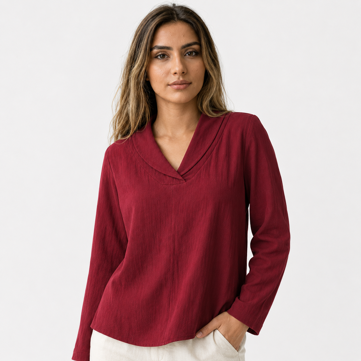 Evelyn | Elegant Breezy Summer Blouse