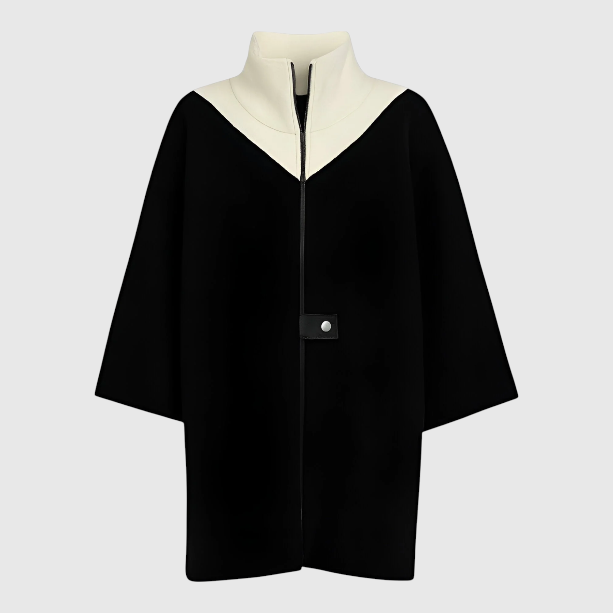 Elena | Dame Elegant Lang Frakke - Sort - Frakker & Jakker - {{ product_tags }