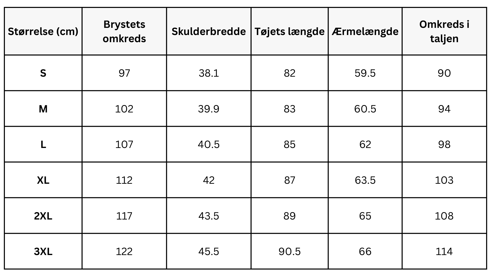 Size Guide