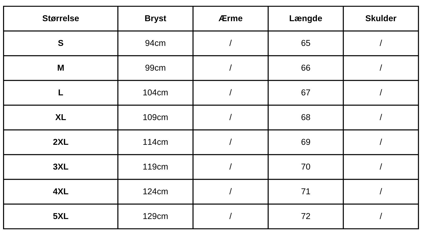 Size Guide
