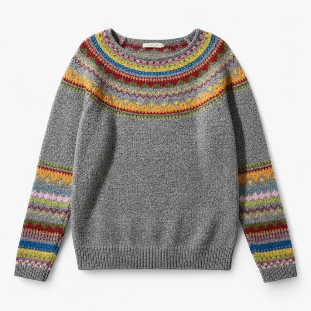 Ellen | Striktrøje til Damer – Varm og Alsidig - Lyseblå - Sweaters - {{ product_tags }