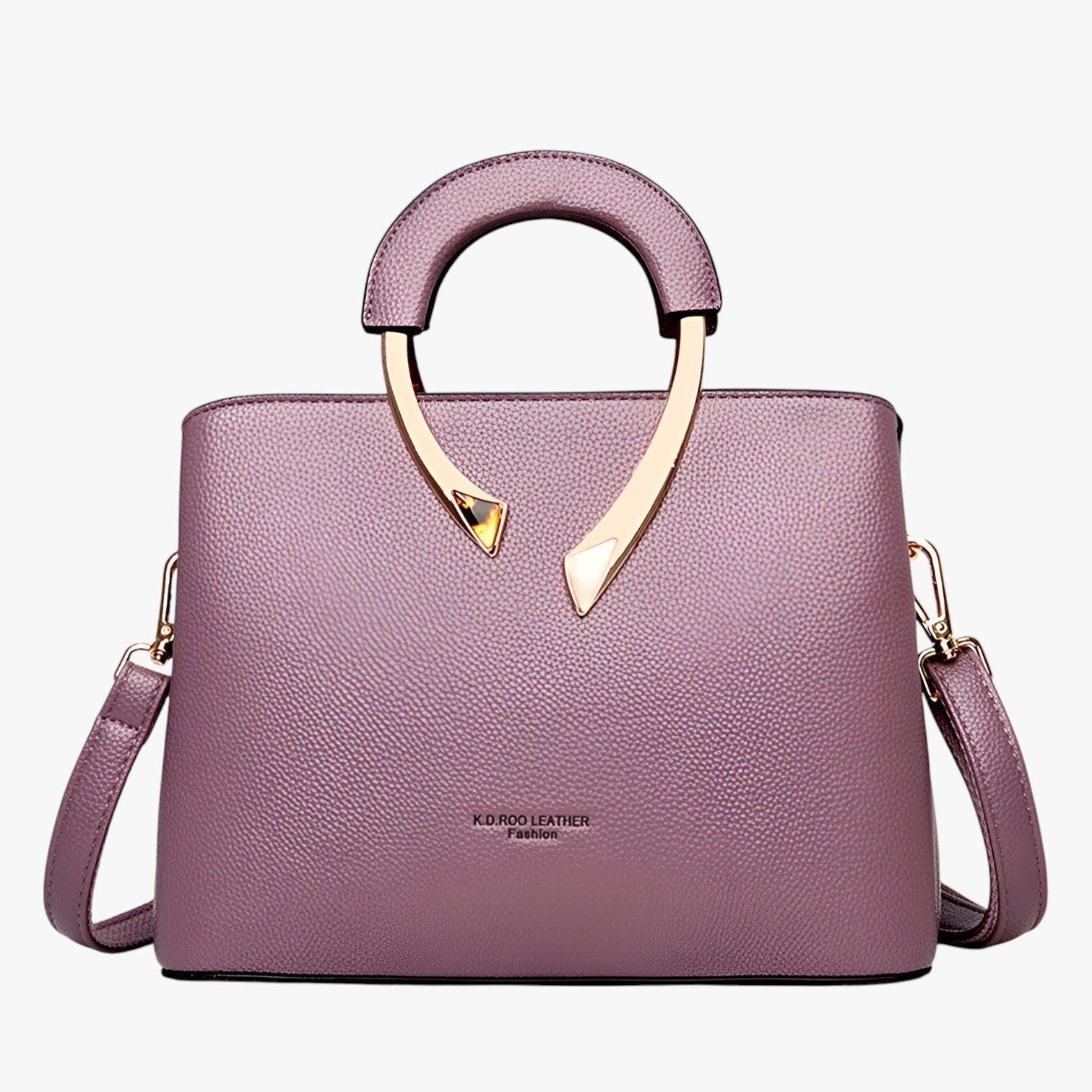 Elvira Luksus Lædertaske med Alsidigt Design - Taroviolet - Bags - {{ product_tags }