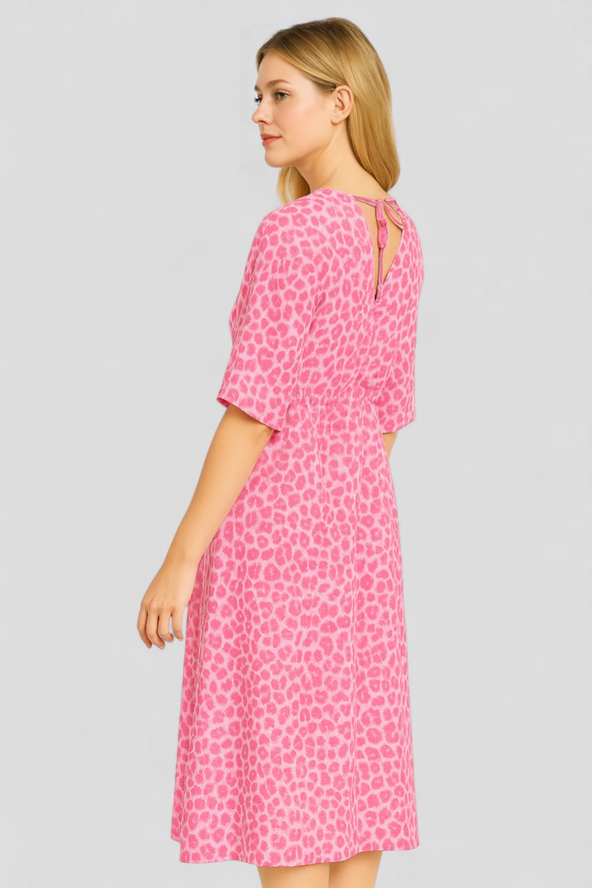 Aleiah | Farverig Sommerkjole med V-Hals til Kvinder - - Kvinders Kjoler - {{ product_tags }