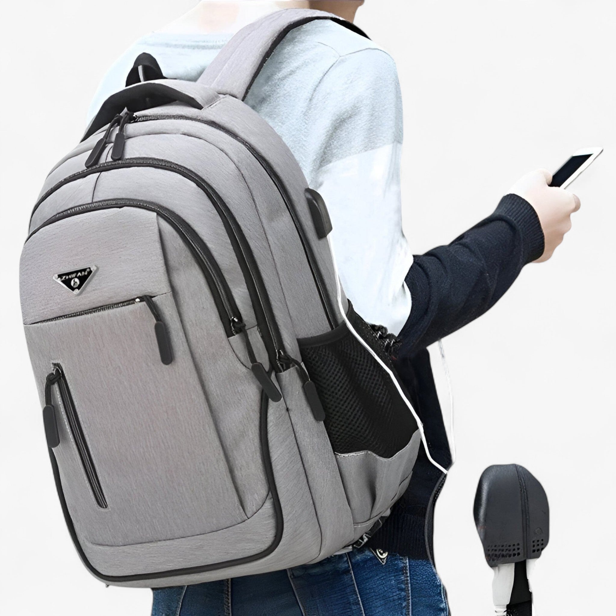 Finn | Rummelig laptoprygsæk til studerende - - Backpacks - {{ product_tags }