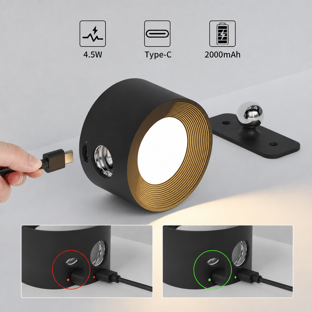 Flexilight™ | 360° trådløs genopladelig væglampe - - house & garden - {{ product_tags }